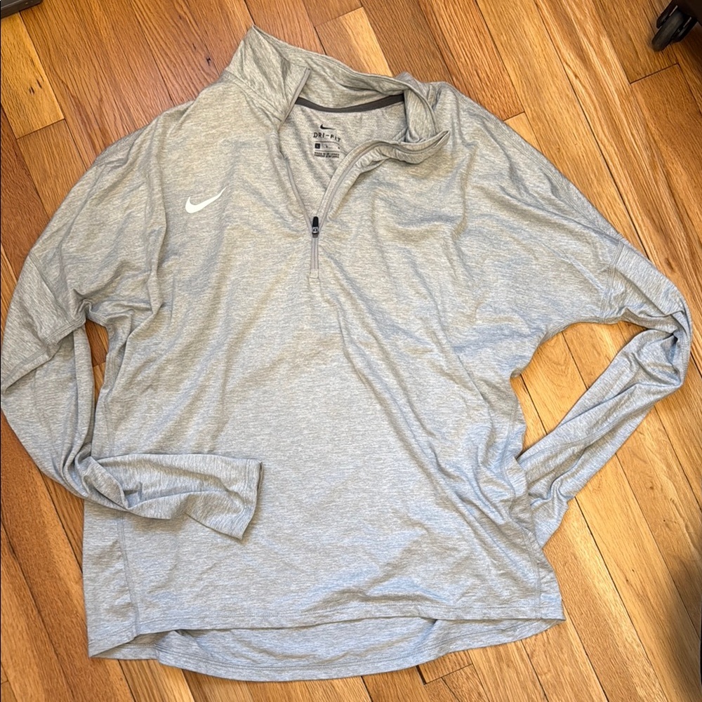 Nike Light Gray Athletic Pullover